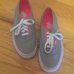 Moderately worn vans sneakers